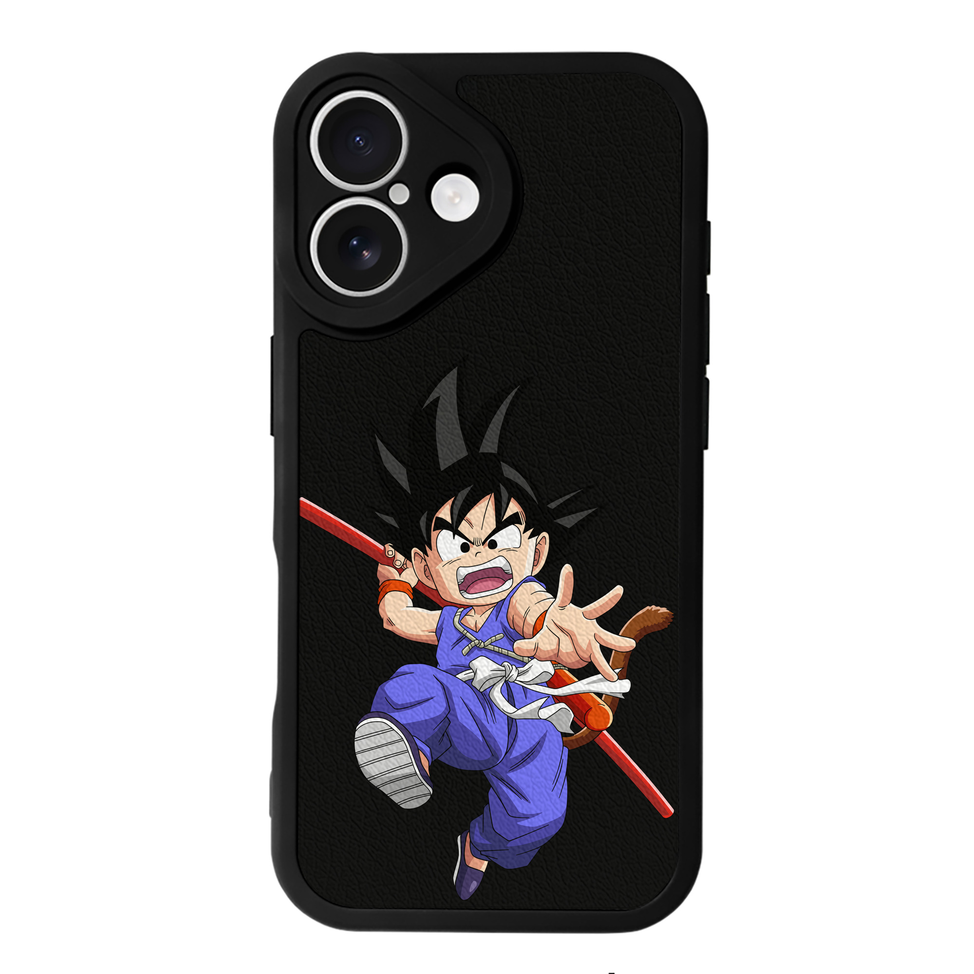 （画像用） ドラゴンボール 孫悟空（そん ごくう）Son Goku カカロット DRAGON BALL Kakarotto 【iPhone 16シリーズ対応】シリコンスマホケース（レザー調） 材質：シリコン